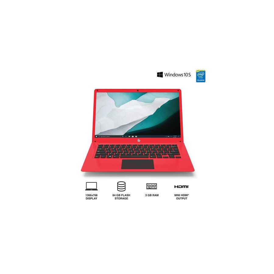 Core Innovations 14.1" CLC14364 Series Laptop (Red)