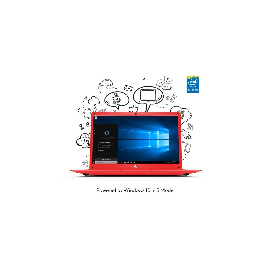 Core Innovations 14.1" CLC14364 Series Laptop (Red)