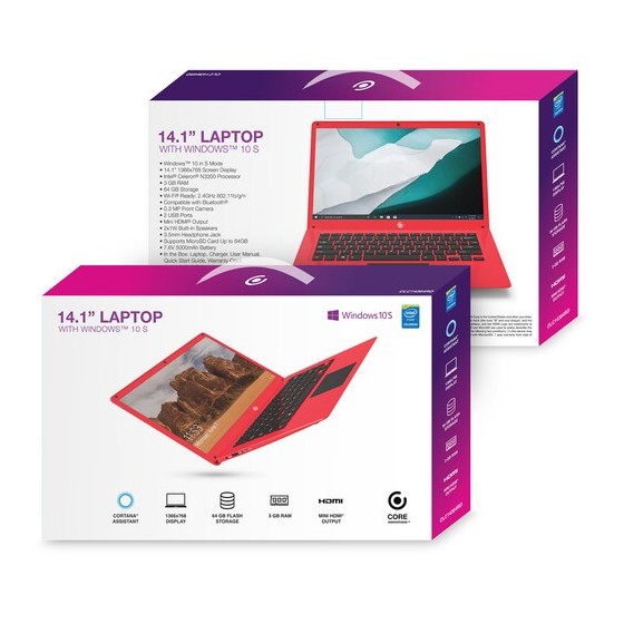 Core Innovations 14.1" CLC14364 Series Laptop (Red)