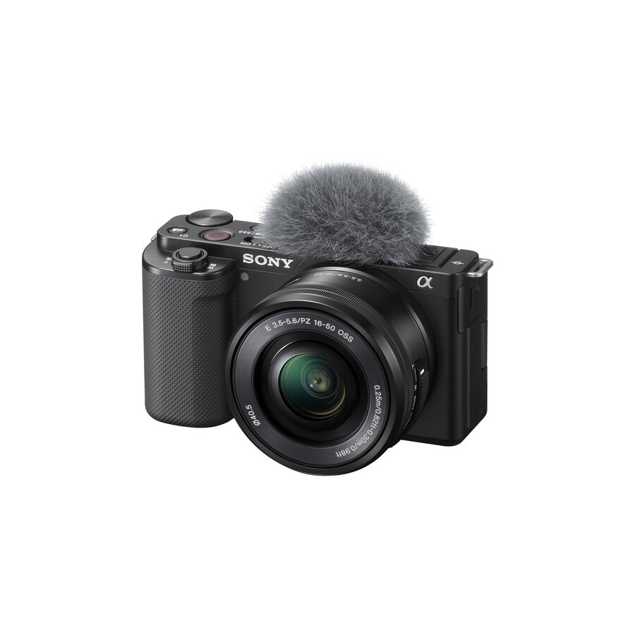 Sony ZV-E10 Mirrorless Camera with 16-50mm Lens and Accessories Kit (Black)