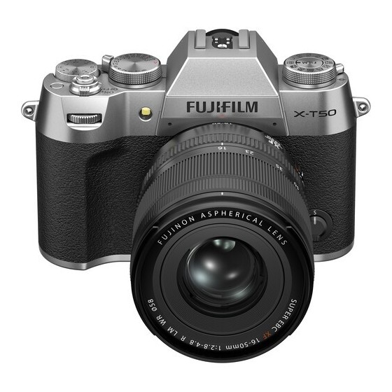 FUJIFILM X-T50 Mirrorless Camera with XF 16-50mm f/2.8-4.8 Lens (Silver)