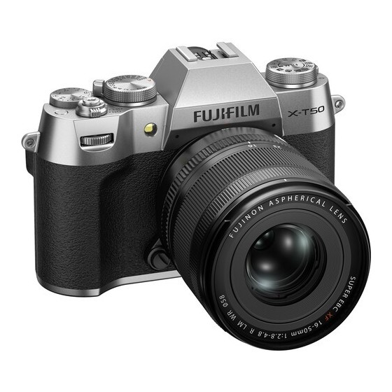 FUJIFILM X-T50 Mirrorless Camera with XF 16-50mm f/2.8-4.8 Lens (Silver)