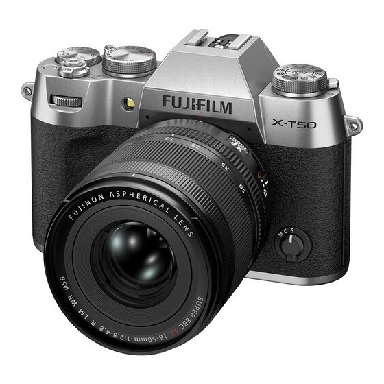 FUJIFILM X-T50 Mirrorless Camera with XF 16-50mm f/2.8-4.8 Lens (Silver)