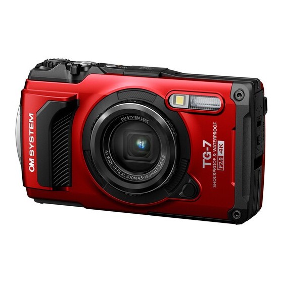 OM SYSTEM Tough TG-7 Digital Camera (Red)