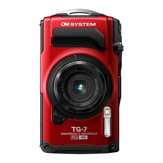 OM SYSTEM Tough TG-7 Digital Camera (Red)