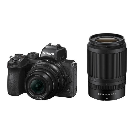 Nikon Z50 Mirrorless Camera with 16-50mm and 50-250mm Lenses and Accessories Kit