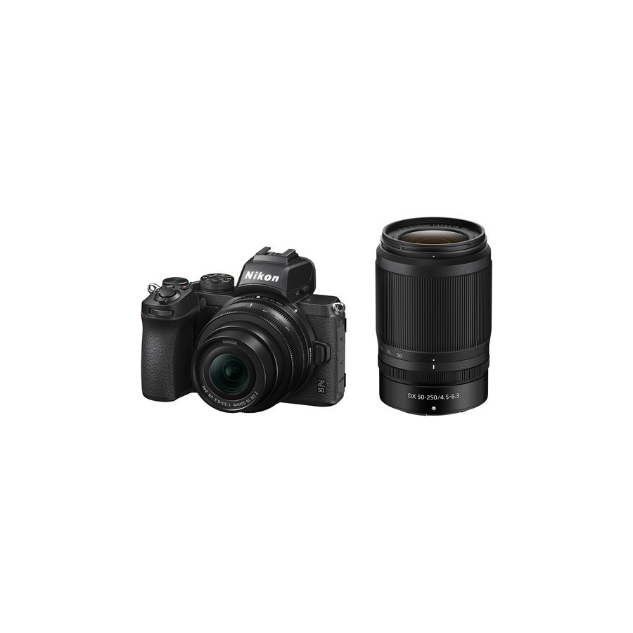 Nikon Z50 Mirrorless Camera with 16-50mm and 50-250mm Lenses and Accessories Kit