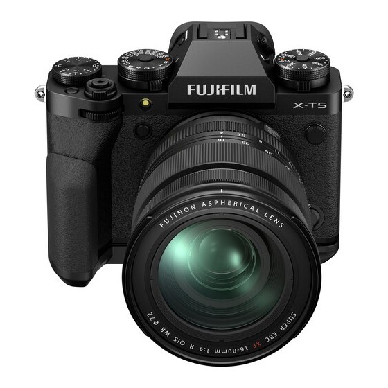 FUJIFILM X-T5 Mirrorless Camera with 16-80mm Lens and Accessories Kit (Black)