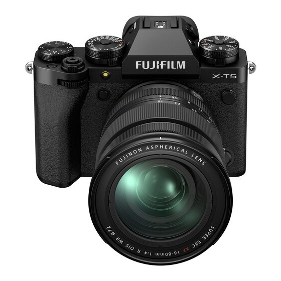 FUJIFILM X-T5 Mirrorless Camera with 16-80mm Lens and Accessories Kit (Black)