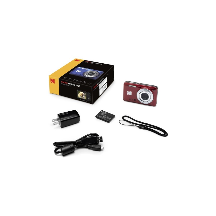 Kodak PIXPRO FZ55 Digital Camera (Red)