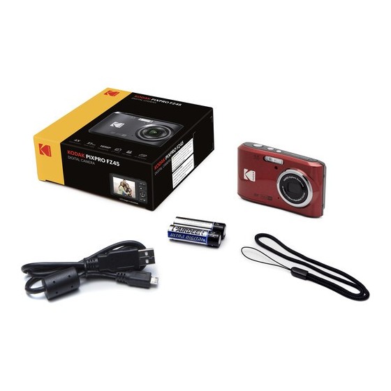 Kodak Pixpro FZ45 Digital Camera (Red)