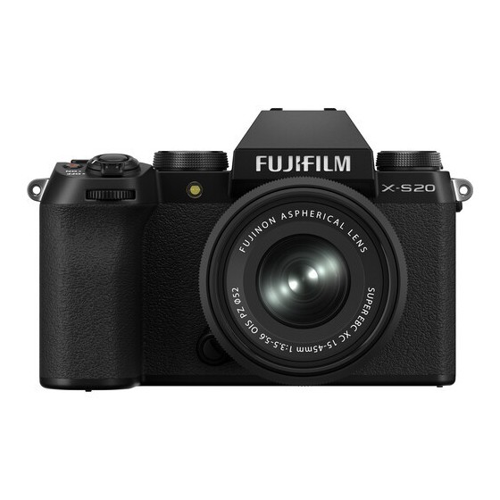 FUJIFILM X-S20 Mirrorless Camera with 15-45mm Lens (Black)