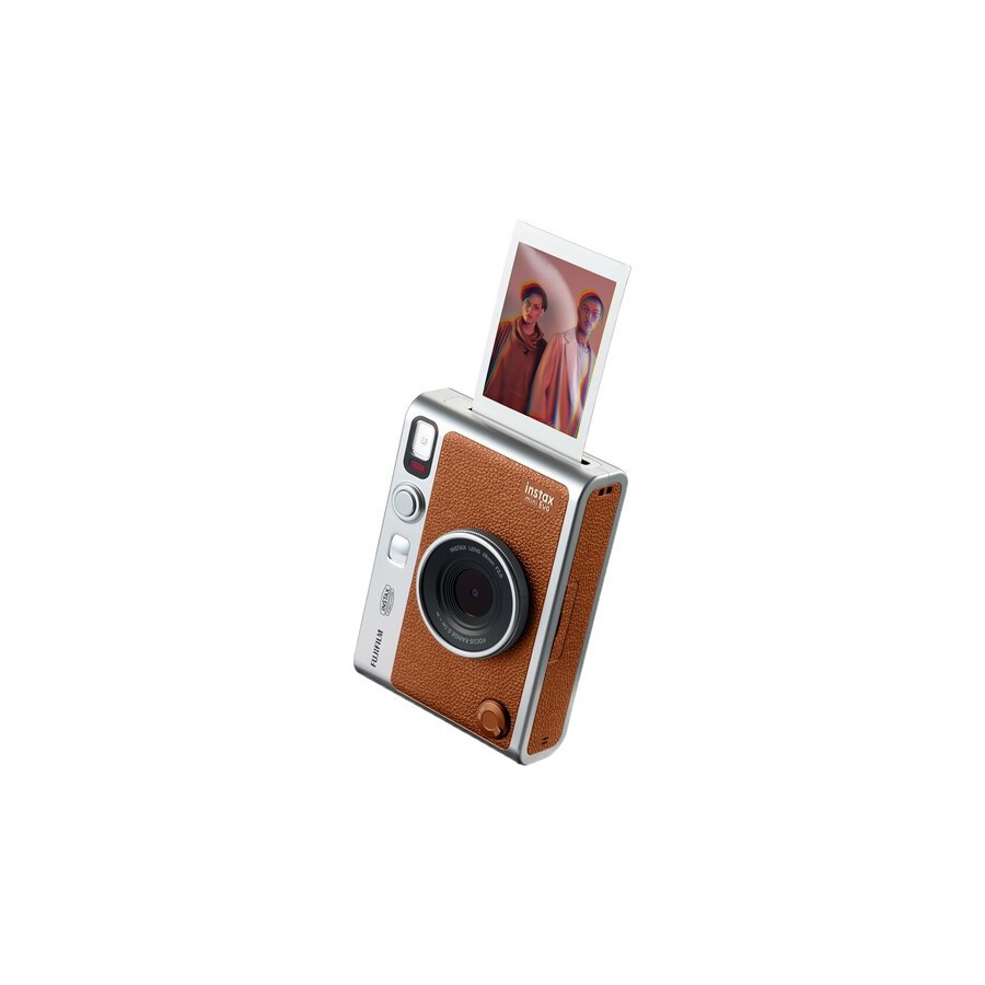 FUJIFILM INSTAX MINI EVO Hybrid Instant Camera (Brown)