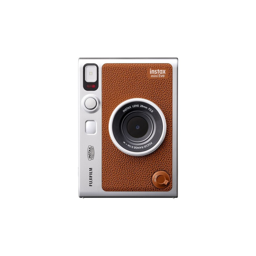 FUJIFILM INSTAX MINI EVO Hybrid Instant Camera (Brown)