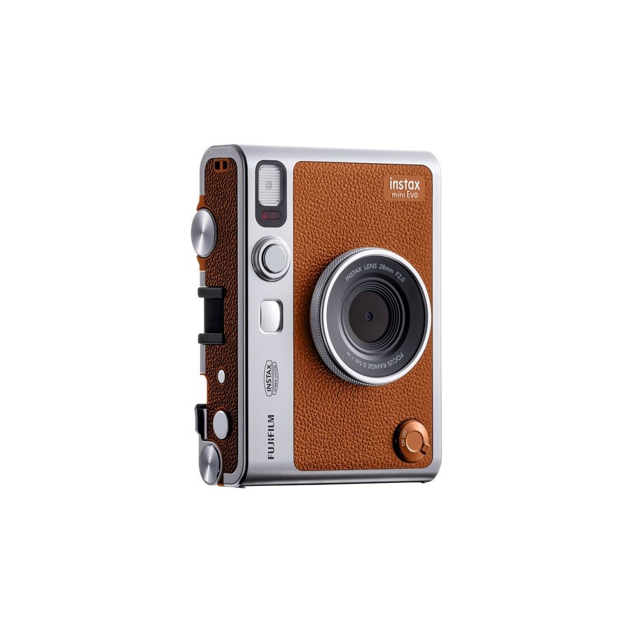 FUJIFILM INSTAX MINI EVO Hybrid Instant Camera (Brown)