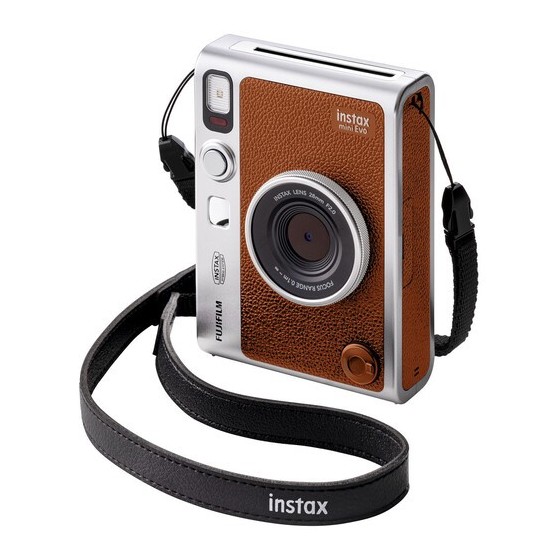 FUJIFILM INSTAX MINI EVO Hybrid Instant Camera (Brown)