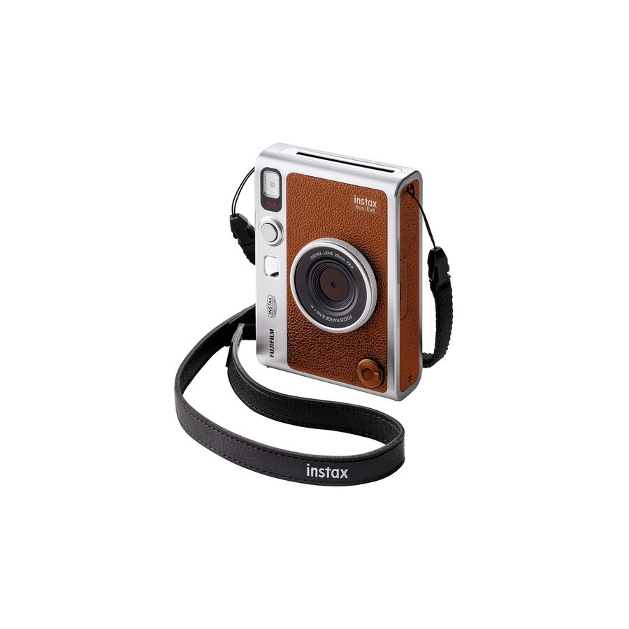 FUJIFILM INSTAX MINI EVO Hybrid Instant Camera (Brown)