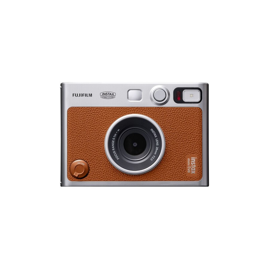 FUJIFILM INSTAX MINI EVO Hybrid Instant Camera (Brown)