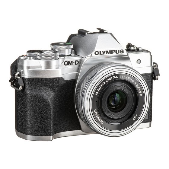 Olympus OM-D E-M10 Mark IV Mirrorless Camera with 14-42mm EZ Lens (Silver)