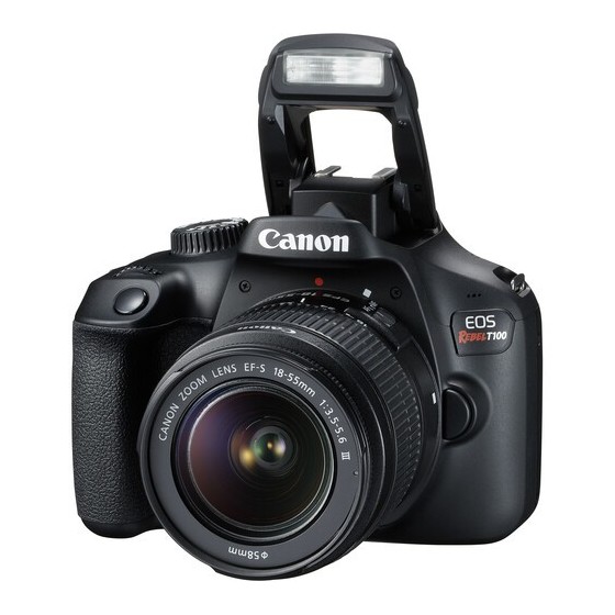 Canon EOS Rebel T100 DSLR Camera with 18-55mm Lens