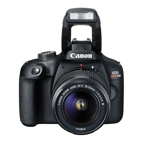 Canon EOS Rebel T100 DSLR Camera with 18-55mm Lens