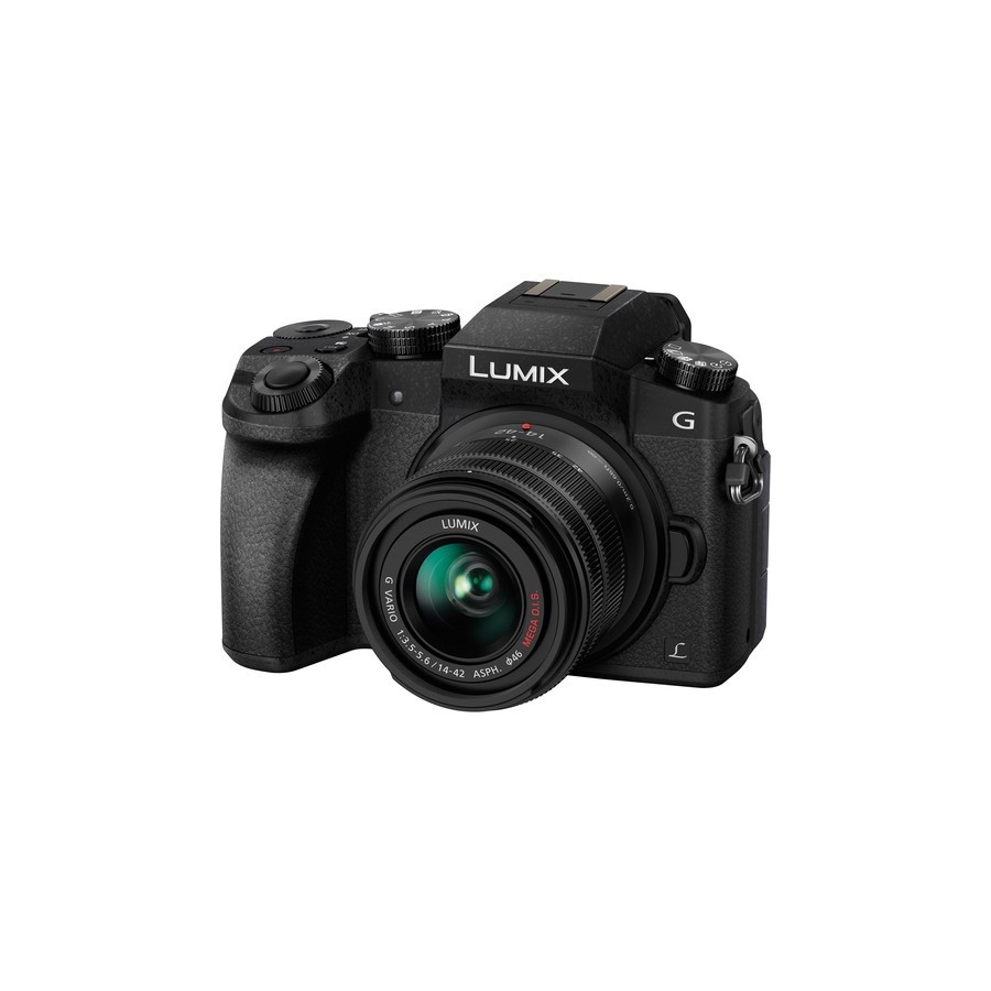 Panasonic Lumix DMC-G7 Mirrorless Digital Camera with 14-42mm and 45-150mm Lenses and Accessories Kit (Black)