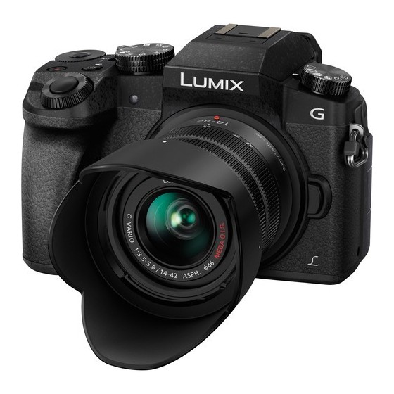 Panasonic Lumix DMC-G7 Mirrorless Digital Camera with 14-42mm and 45-150mm Lenses and Accessories Kit (Black)