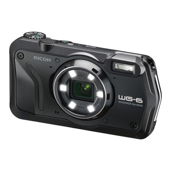 Ricoh WG-6 Digital Camera with Accessories Kit (Black)