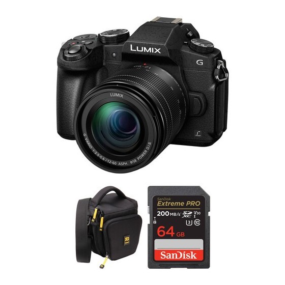 Panasonic Lumix G85 Mirrorless Camera with 12-60mm Lens and Accessories Kit