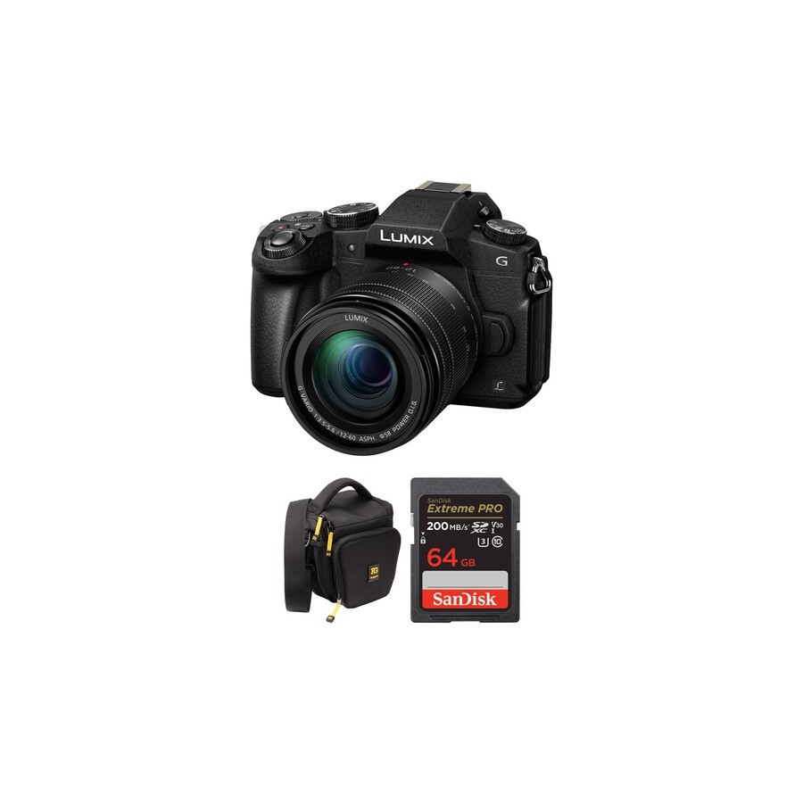 Panasonic Lumix G85 Mirrorless Camera with 12-60mm Lens and Accessories Kit