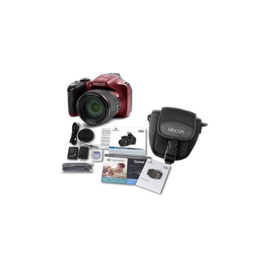 Minolta MN67Z Digital Camera (Red)