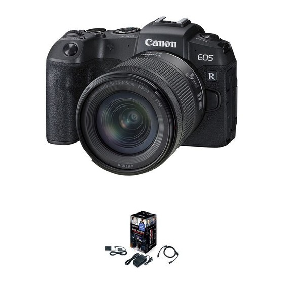 Canon EOS RP Mirrorless Camera with 24-105mm Lens and Webcam Starter Kit