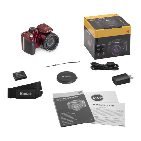 Kodak PIXPRO AZ425 Digital Camera (Red)