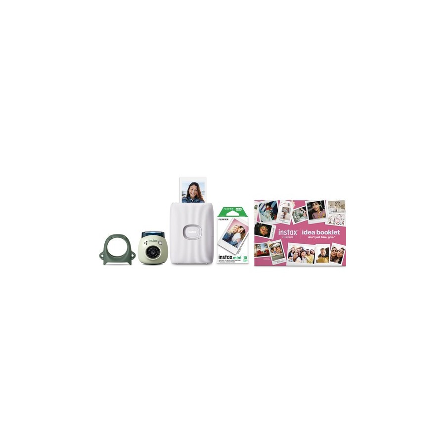 FUJIFILM INSTAX PAL Digital Camera and MINI LINK 2 Smartphone Printer Bundle