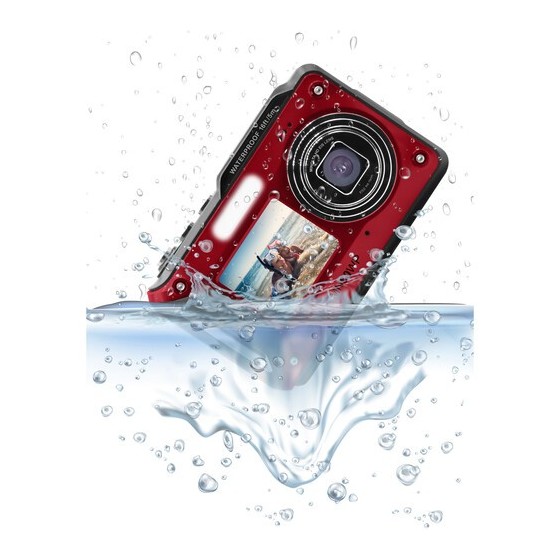 Minolta MN60WP Waterproof Dual Screen Digital Camera (Red)