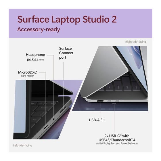 Microsoft 14.4" Surface Laptop Studio 2 (Platinum)