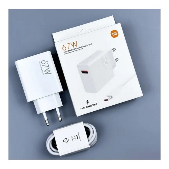 67W Xiaomi charger Fast charge 6A Type C cable 65W